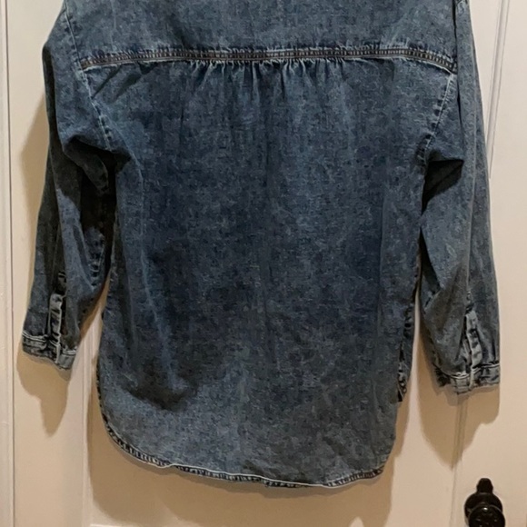 Pilcro Classic Denim Shirt Medium - Picture 6 of 7